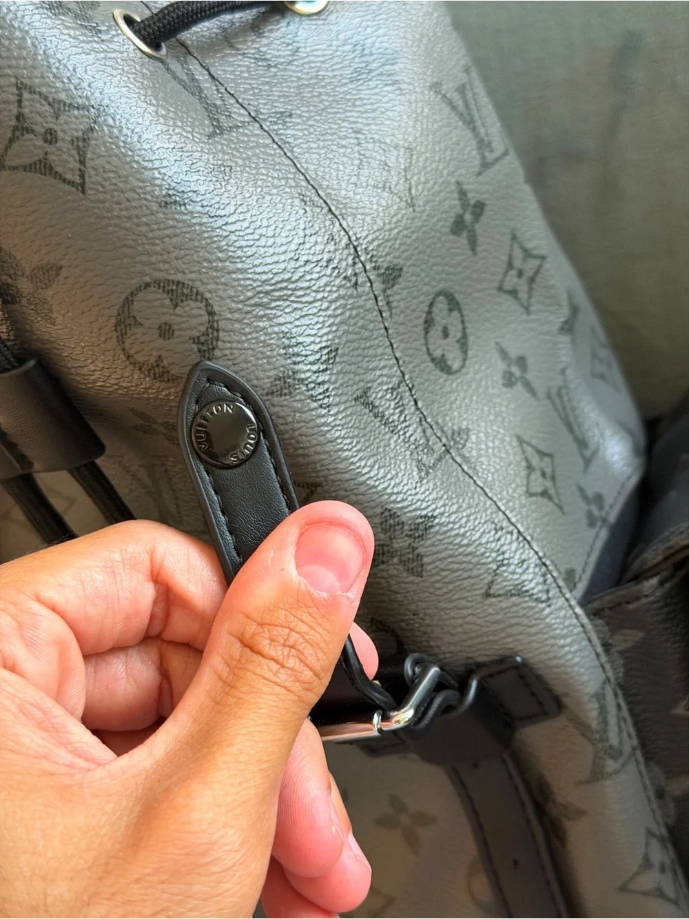 Louis Vuitton Men's Monogram Backpack in Two-Tone Gray